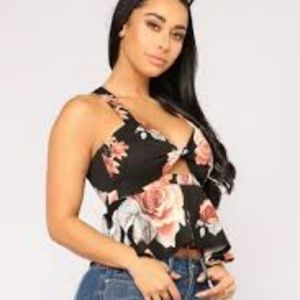 Excuse my petals crop top fashion nova